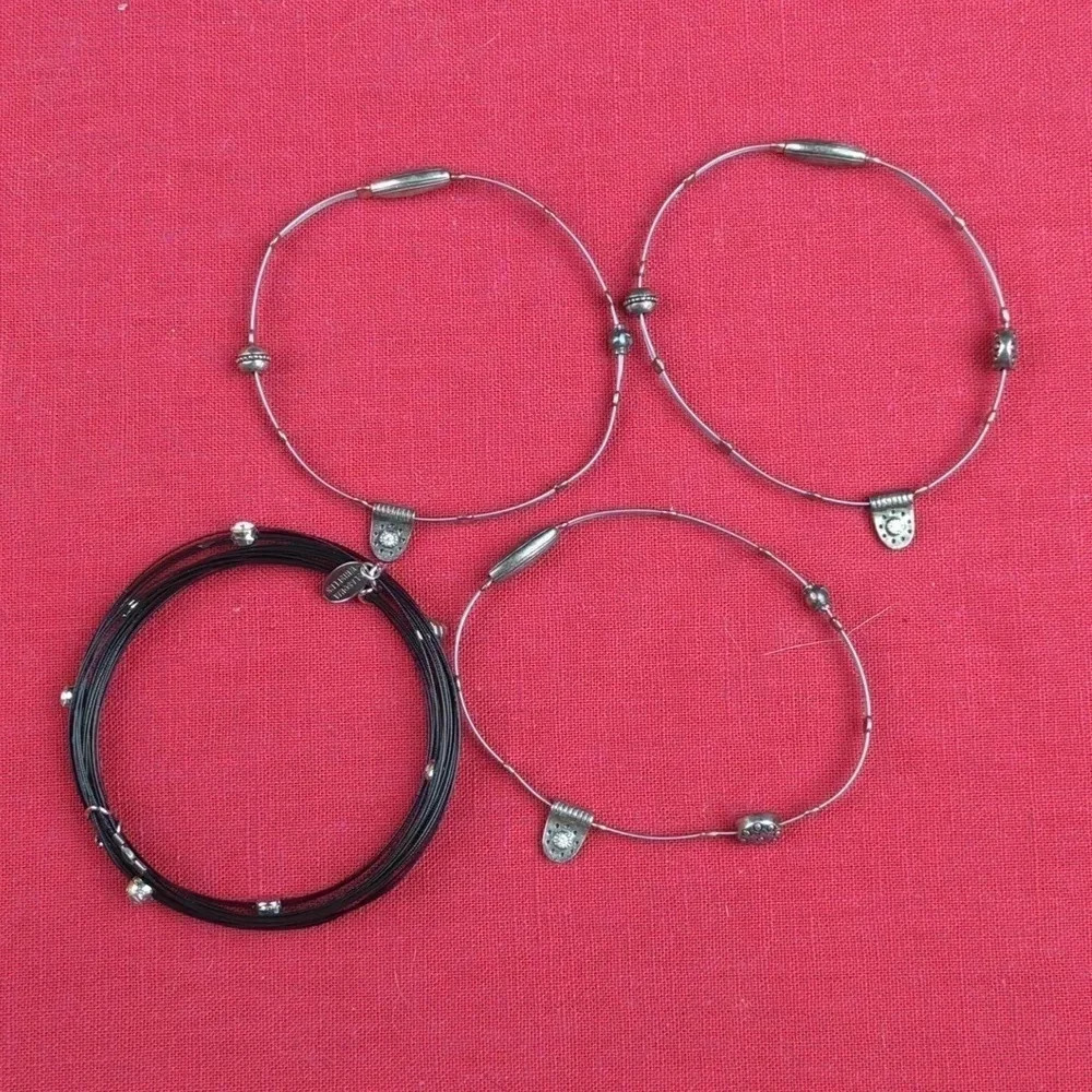 Set of 4 Seasonal Whispers Bangle Bracelets - Picture 3 of 12